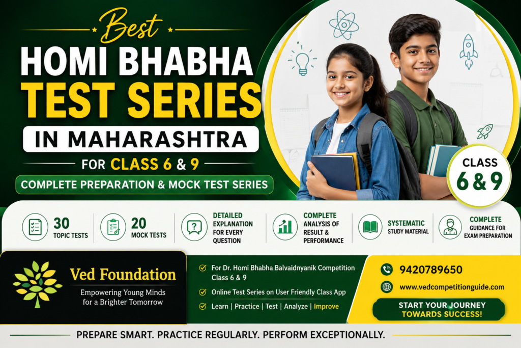 Best Homi Bhabha Test Series In Maharashtra For Class 6 and 9 |Ved foundation